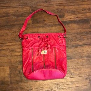Billabong red bucket bag handbag
